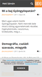 Mobile Screenshot of hetishaman.blog.hu