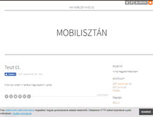 Tablet Screenshot of mobilisztan.blog.hu