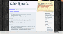 Desktop Screenshot of kulfoldi-munka.blog.hu