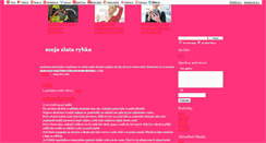 Desktop Screenshot of moja-zlata-rybka.blog.cz