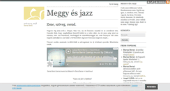 Desktop Screenshot of meggyesjazz.blog.hu