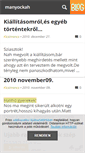 Mobile Screenshot of manyockah.blog.hu