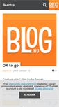 Mobile Screenshot of mantra.blog.hu