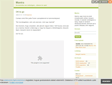 Tablet Screenshot of mantra.blog.hu