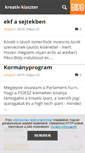 Mobile Screenshot of klaszter.blog.hu
