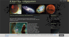 Desktop Screenshot of kozmikusblog.blog.hu