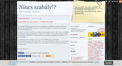 Desktop Screenshot of nincsszabaly.blog.hu