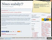 Tablet Screenshot of nincsszabaly.blog.hu