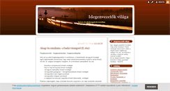 Desktop Screenshot of idegenvezeto.blog.hu