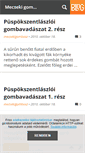 Mobile Screenshot of mecsekigombasz.blog.hu