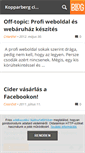 Mobile Screenshot of kopparbergciderek.blog.hu