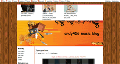 Desktop Screenshot of andy456musica.blog.cz