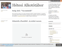 Tablet Screenshot of hetes09.blog.hu