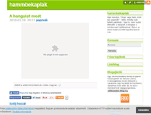 Tablet Screenshot of hammbekaplak.blog.hu