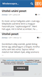 Mobile Screenshot of mindennapravalami.blog.hu