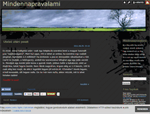 Tablet Screenshot of mindennapravalami.blog.hu