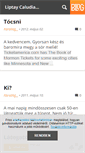 Mobile Screenshot of liptaymeztelen.blog.hu