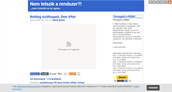 Desktop Screenshot of nemtetszikarendszer.blog.hu