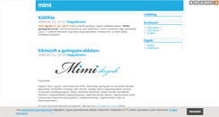 Desktop Screenshot of hegyelimimi.blog.hu