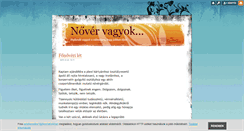 Desktop Screenshot of novervagyok.blog.hu