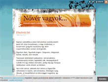 Tablet Screenshot of novervagyok.blog.hu