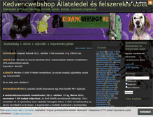 Tablet Screenshot of kedvencwebshop.blog.hu