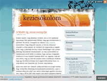 Tablet Screenshot of kezicsokolom.blog.hu
