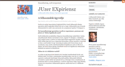Desktop Screenshot of juex.blog.hu