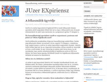 Tablet Screenshot of juex.blog.hu