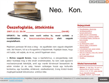 Tablet Screenshot of neokon.blog.hu