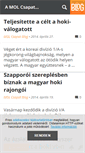 Mobile Screenshot of molcsapat-jegkorong.blog.hu