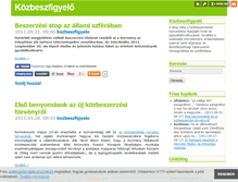 Tablet Screenshot of kozbeszfigyelo.blog.hu