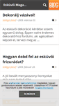 Mobile Screenshot of eskuvoimagazin.blog.hu
