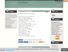 Tablet Screenshot of djofftopic.blog.hu