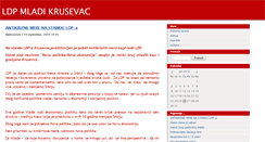 Desktop Screenshot of ldpkrusevac.blog.rs