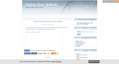 Desktop Screenshot of casinoriva.blog.hu