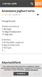 Mobile Screenshot of cukraszsutik.blog.hu