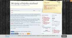 Desktop Screenshot of folyokautca.blog.hu