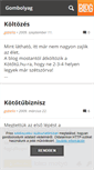 Mobile Screenshot of gombolyag.blog.hu