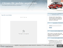 Tablet Screenshot of citroen-bx.blog.hu