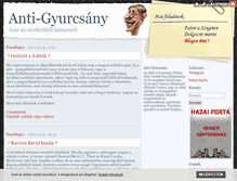 Tablet Screenshot of anti-gyurcsany.blog.hu