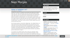 Desktop Screenshot of napimorgas.blog.hu