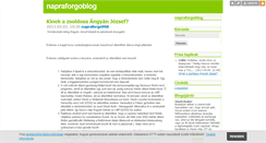 Desktop Screenshot of napraforgoblog.blog.hu