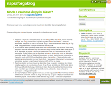 Tablet Screenshot of napraforgoblog.blog.hu