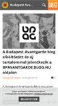 Mobile Screenshot of budapestavantgarde.blog.hu