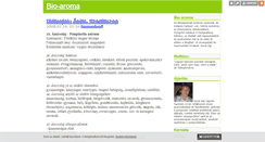 Desktop Screenshot of bioaroma.blog.hu