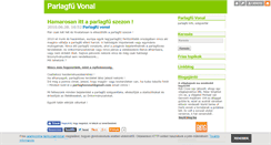 Desktop Screenshot of parlagfuvonal.blog.hu