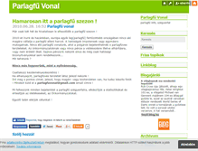 Tablet Screenshot of parlagfuvonal.blog.hu