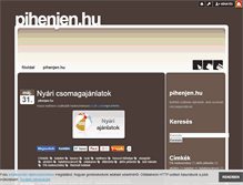 Tablet Screenshot of pihenjen.blog.hu