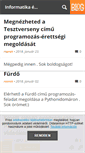 Mobile Screenshot of infoerettsegi.blog.hu